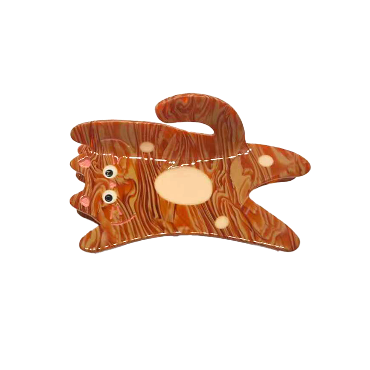 Happy Cat Claw Clip