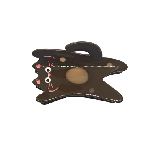 Happy Cat Claw Clip