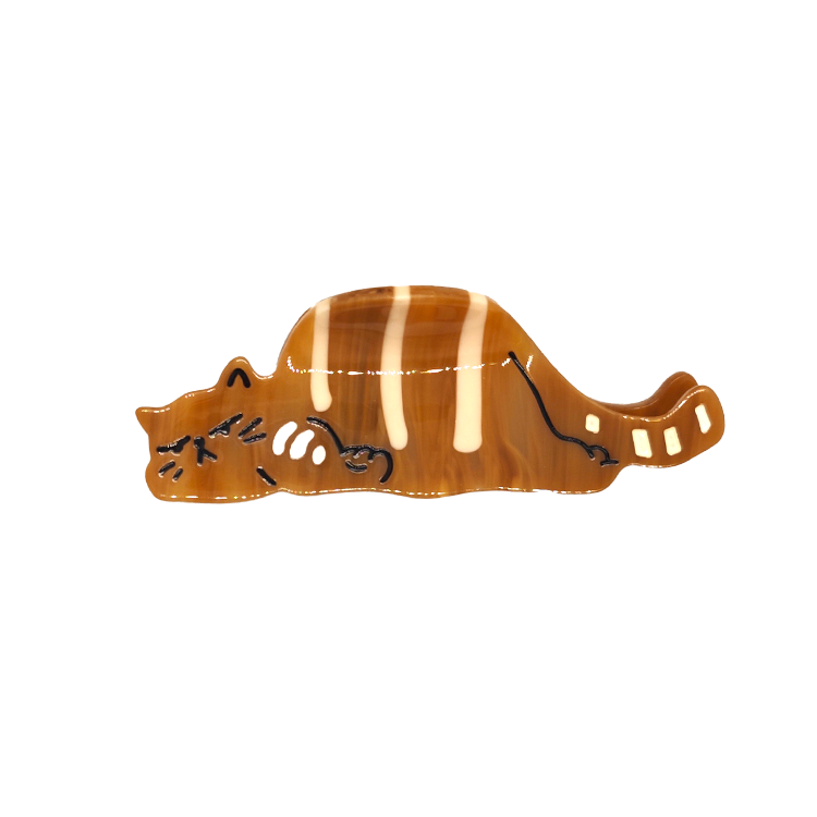 A Striped Cat Claw Clip