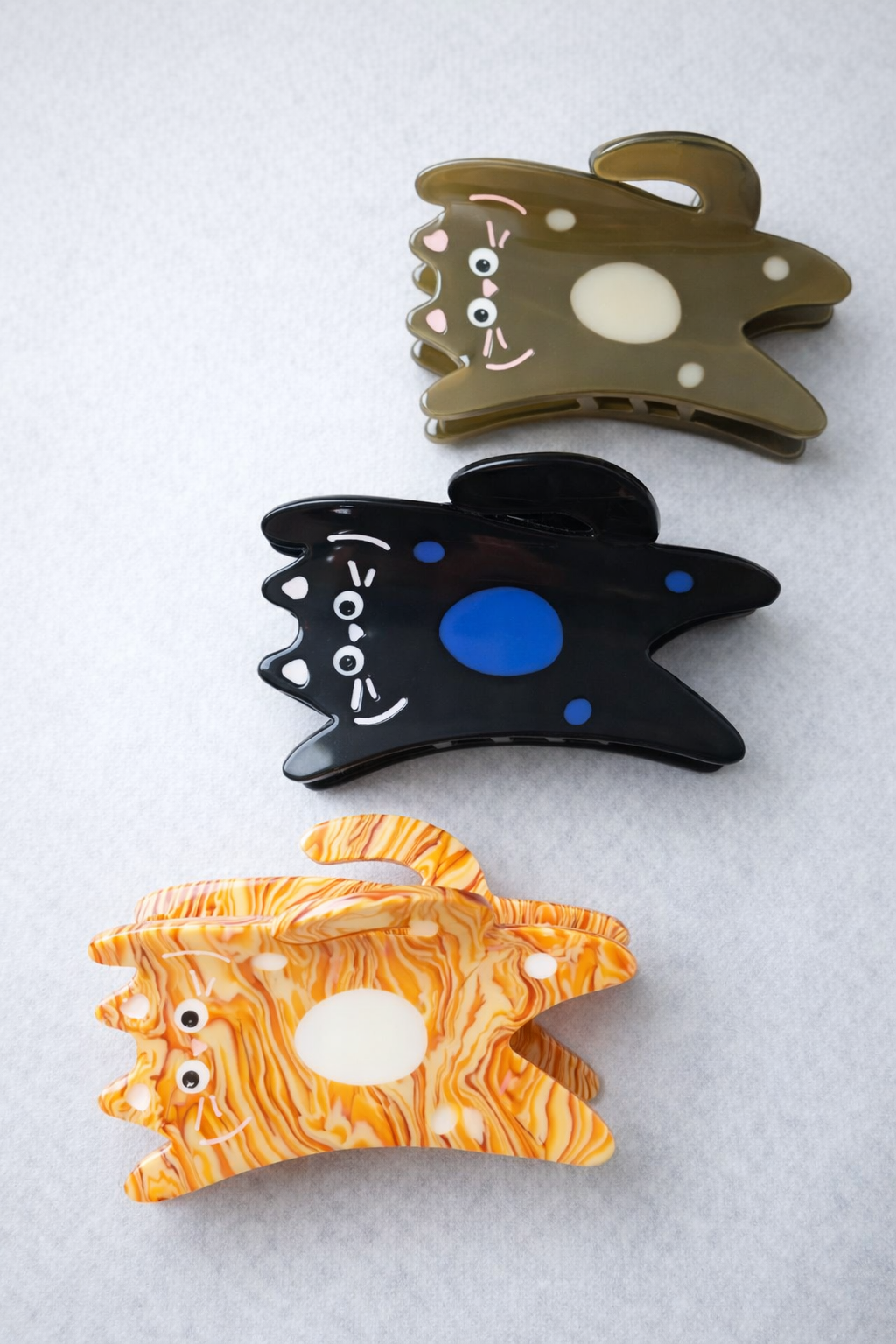 Happy Cat Claw Clip